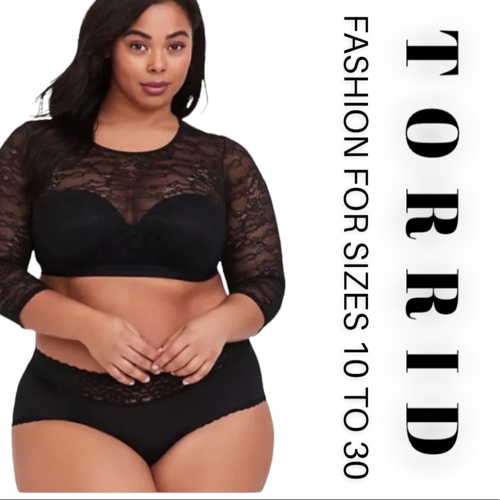 NWT Torrid Lace crop top size 2